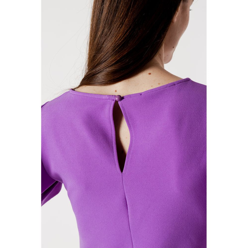 Rinascimento Purple Polyester Midi