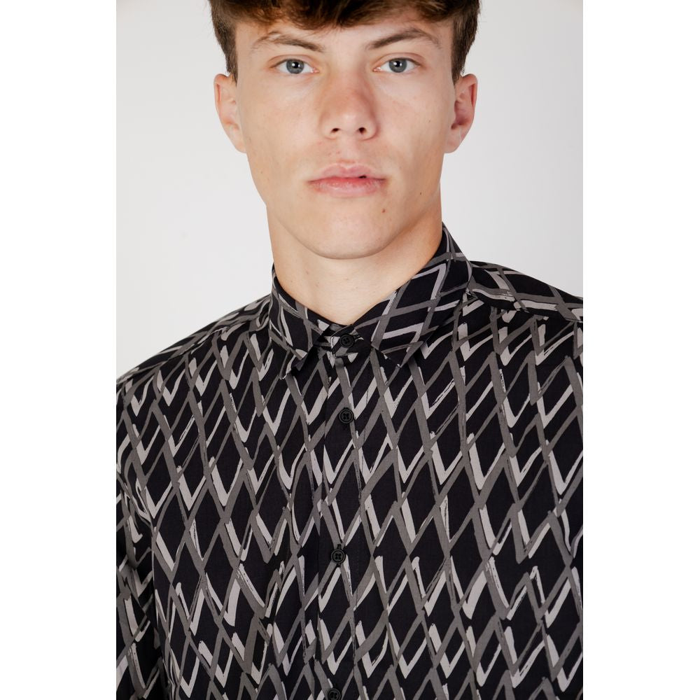 Antony Morato Schwarzes Baumwollhemd