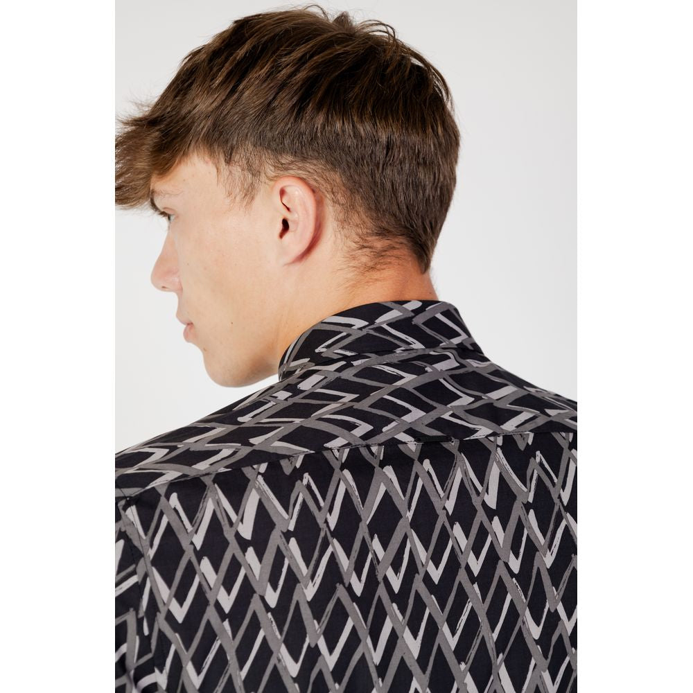 Antony Morato Schwarzes Baumwollhemd