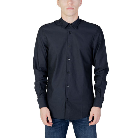 Camicia in Cotone Blu Antony Morato