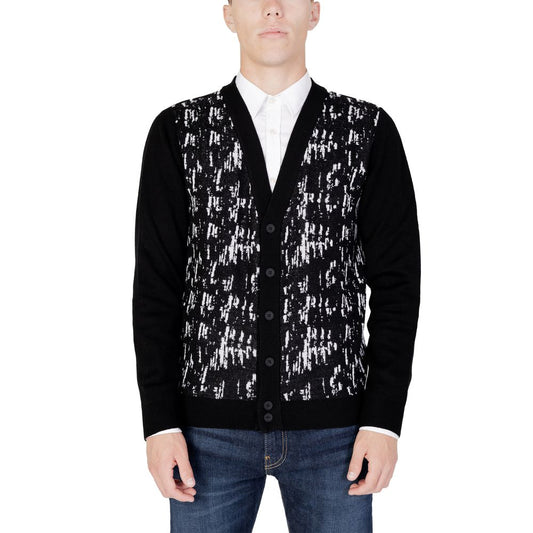 Cardigan in lana nera Antony Morato