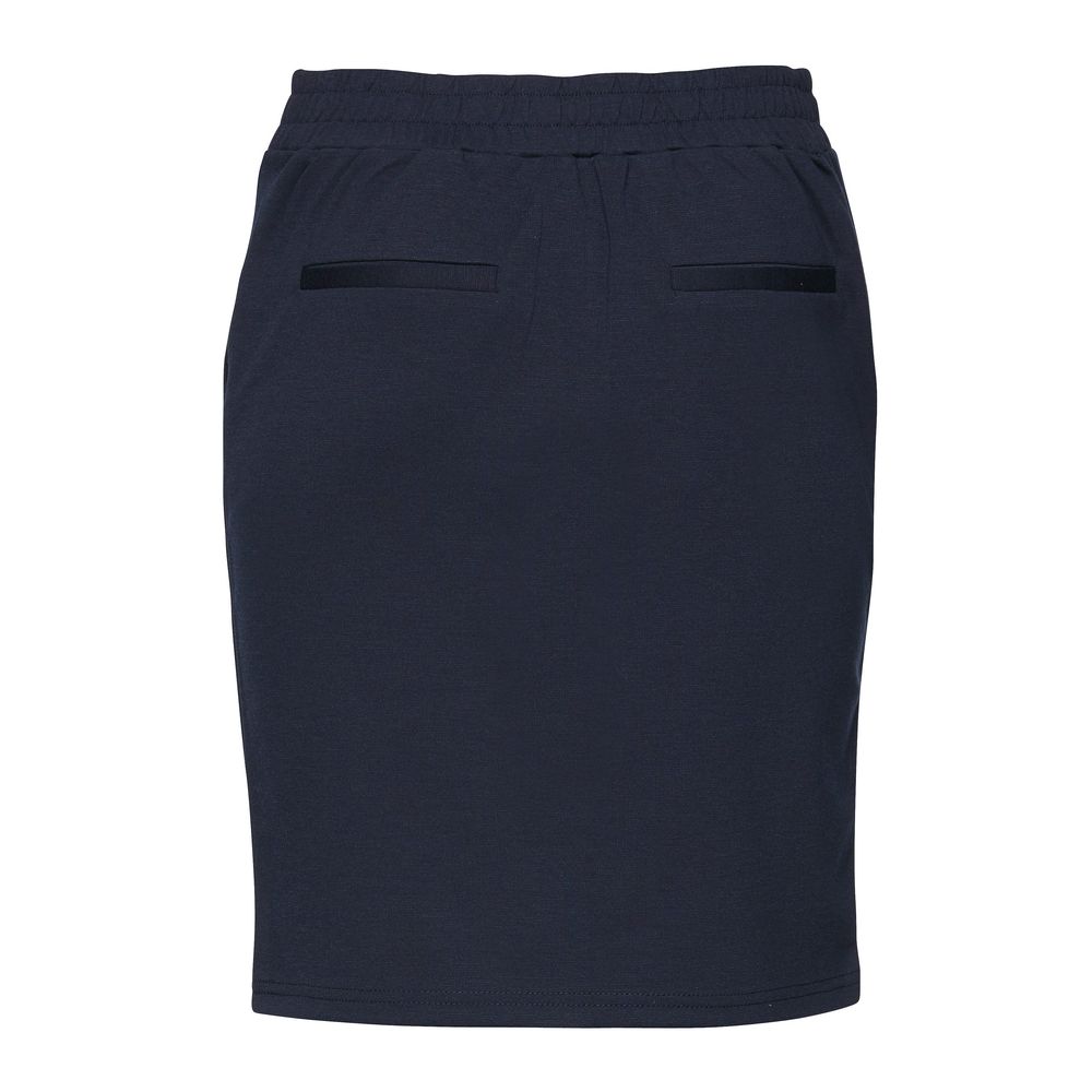 ICHI Blauer Polyesterrock