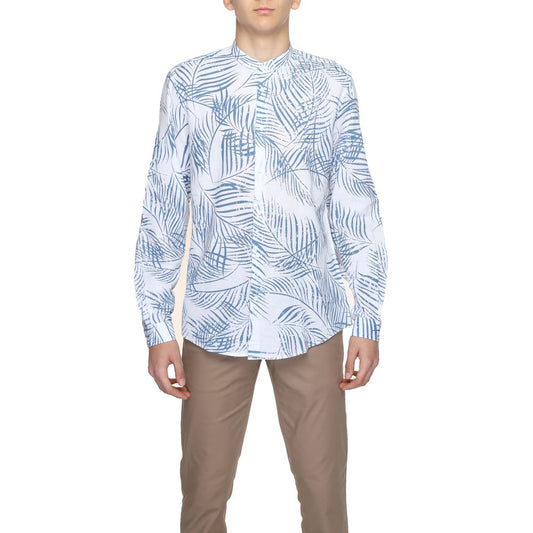 Camicia in Cotone Blu Antony Morato