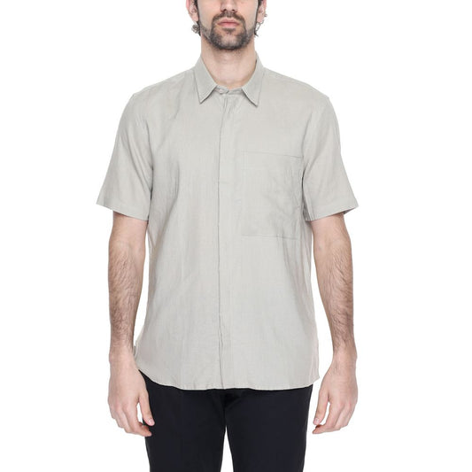 Chemise en lin beige Antony Morato
