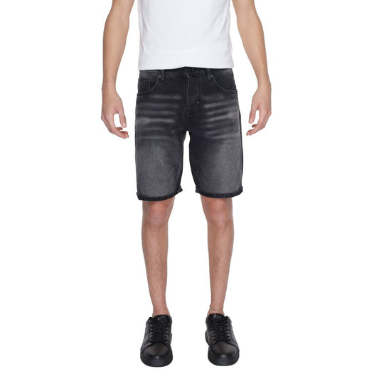 Antony Morato Pantaloni Corti Neri in Cotone