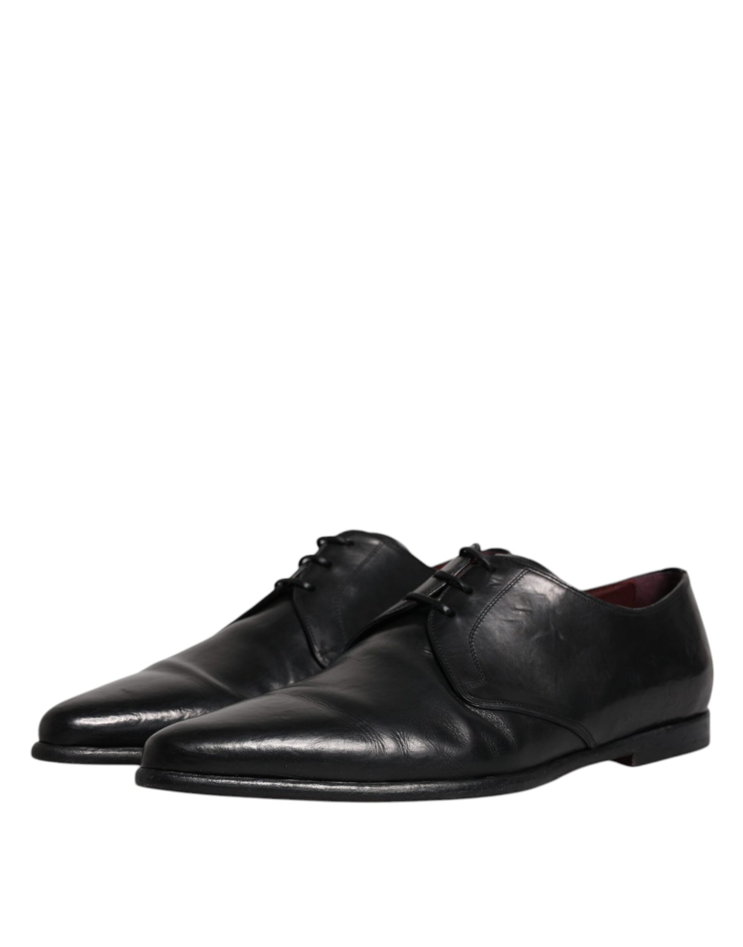 Dolce & Gabbana – Derby-Schuhe aus schwarzem Leder für Herren