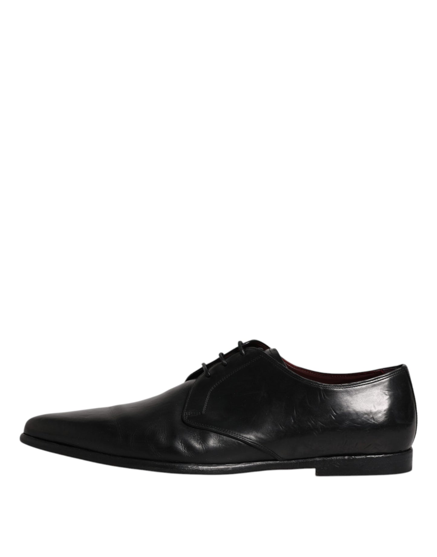 Dolce & Gabbana – Derby-Schuhe aus schwarzem Leder für Herren