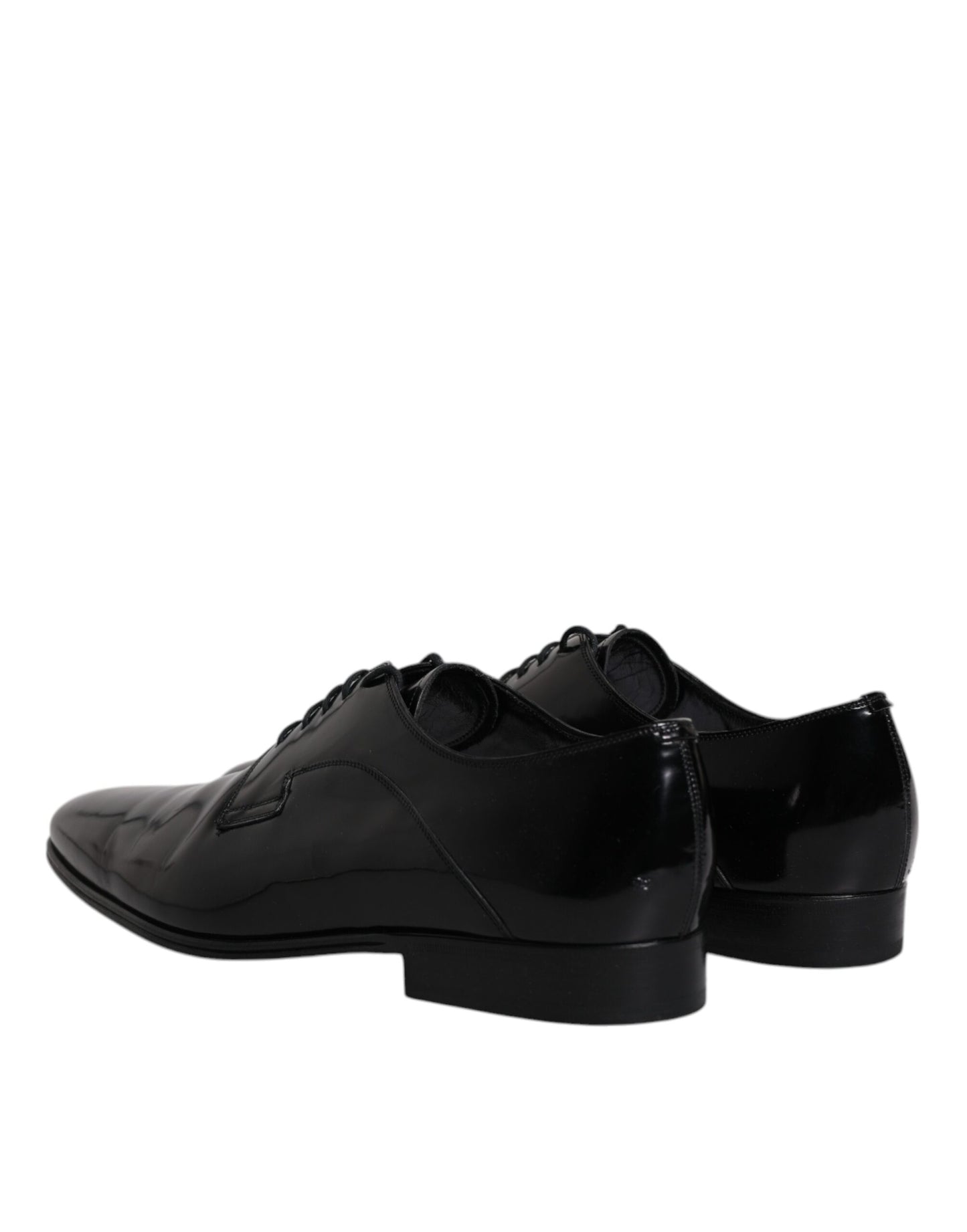 Dolce & Gabbana – Schwarze Derby-Schuhe aus Leder zum Schnüren