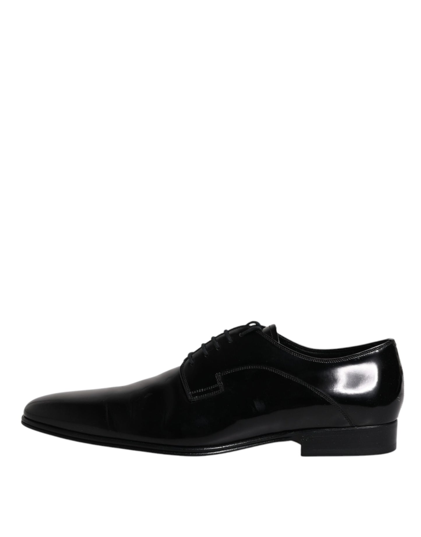 Dolce & Gabbana – Schwarze Derby-Schuhe aus Leder zum Schnüren