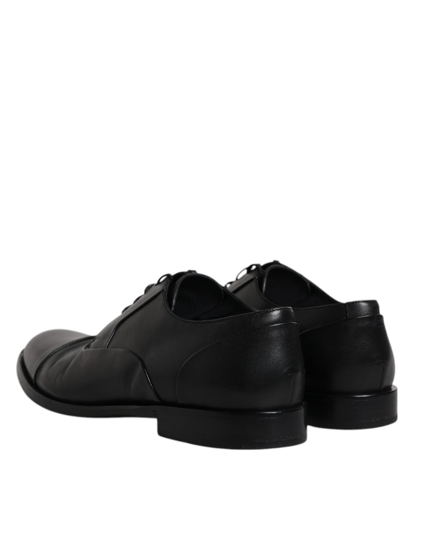 Dolce & Gabbana – Derby-Schuhe aus schwarzem Leder für Herren