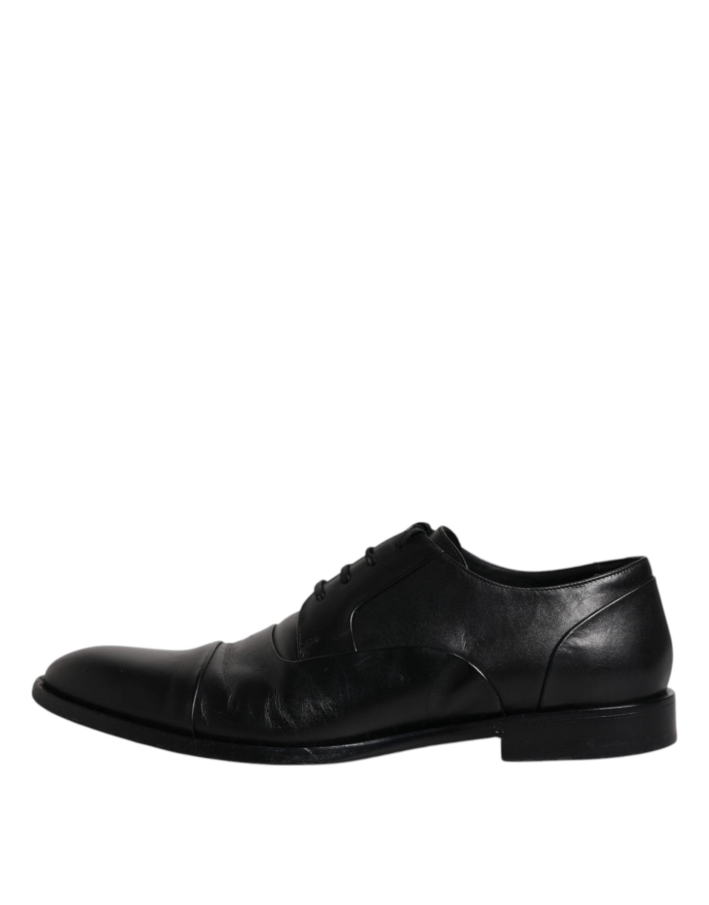 Dolce & Gabbana – Derby-Schuhe aus schwarzem Leder für Herren