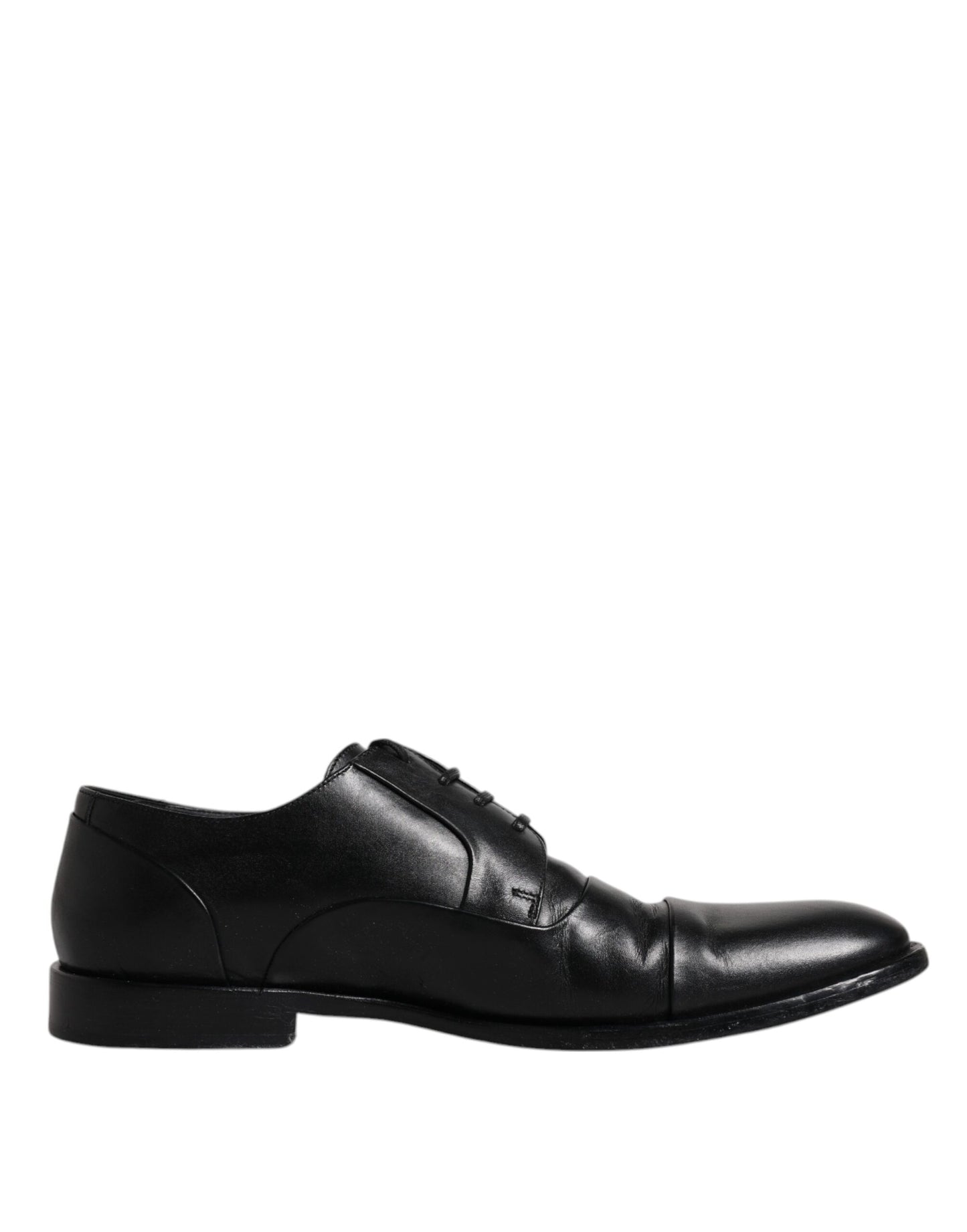 Dolce & Gabbana – Derby-Schuhe aus schwarzem Leder für Herren
