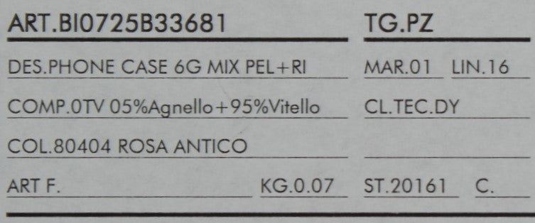 Cover per telefono con cuore in pelle rosa