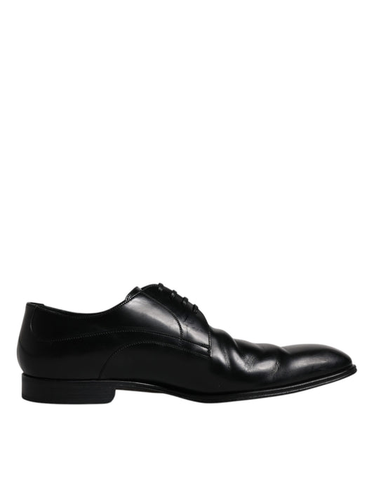 Dolce & Gabbana – Formelle Derby-Schuhe aus schwarzem Leder für Herren