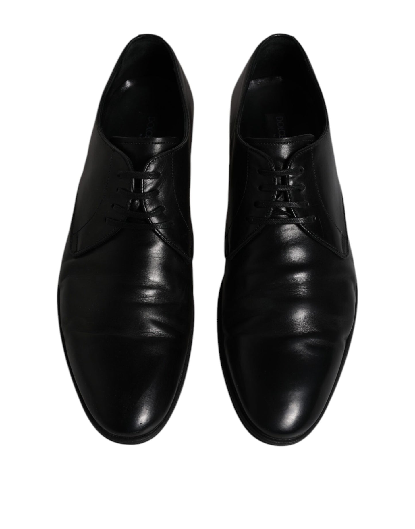Dolce & Gabbana – Derby-Schuhe aus schwarzem Leder für Herren