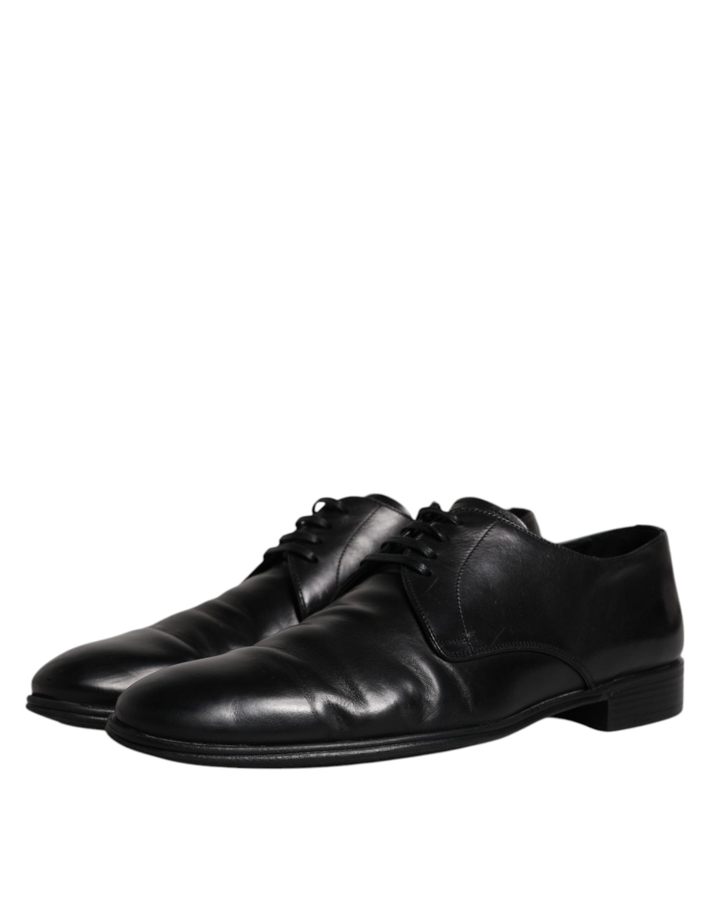 Dolce & Gabbana – Derby-Schuhe aus schwarzem Leder für Herren
