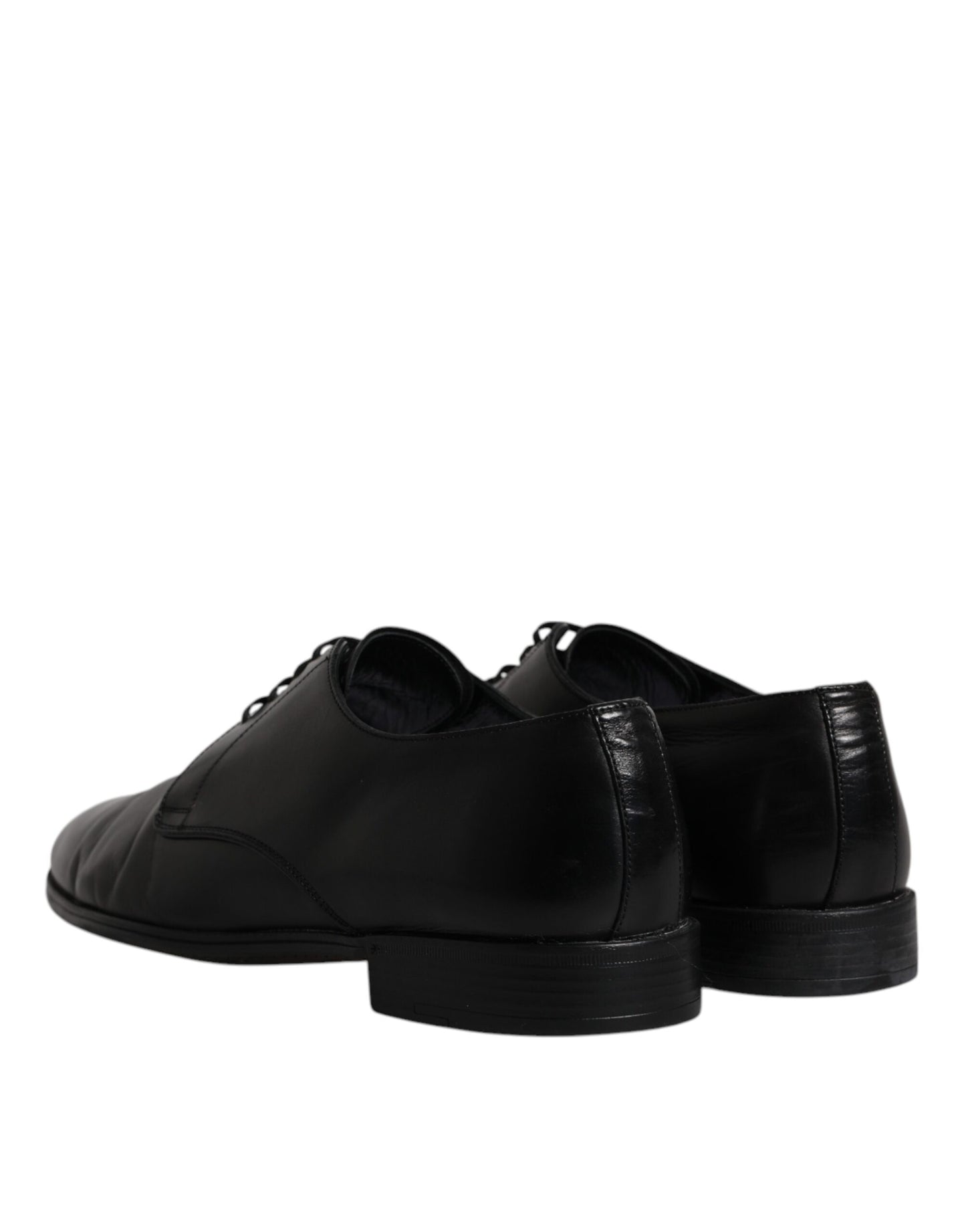 Dolce & Gabbana – Derby-Schuhe aus schwarzem Leder für Herren