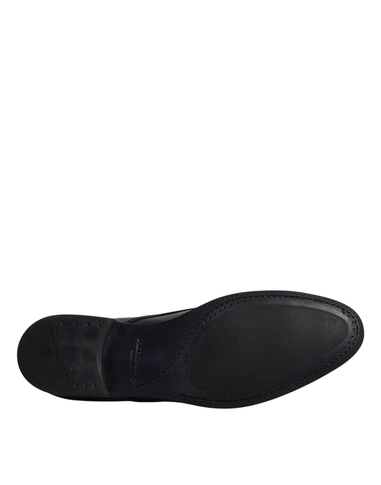 Dolce & Gabbana – Derby-Schuhe aus schwarzem Leder für Herren