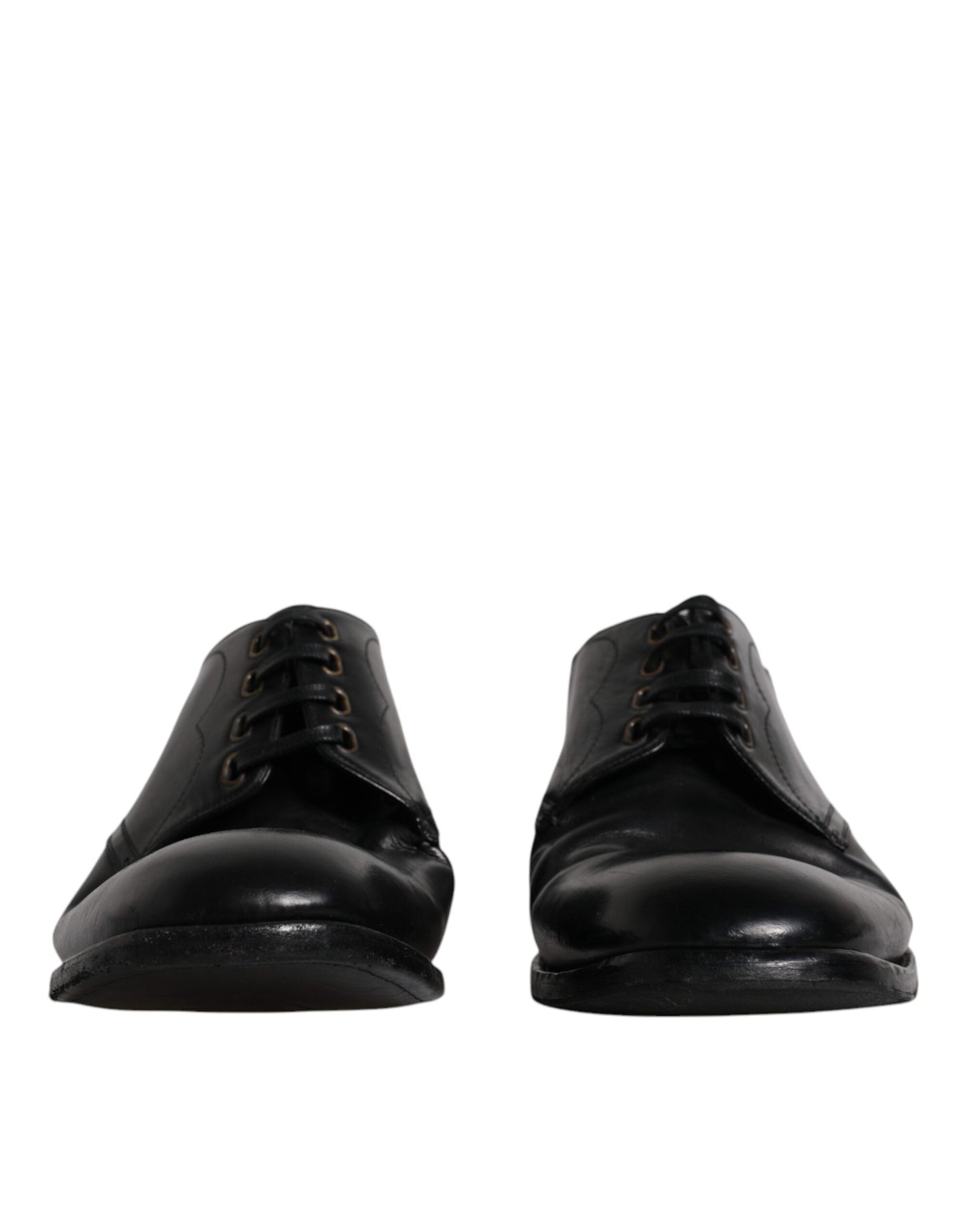 Dolce & Gabbana – Formelle Derby-Schuhe aus schwarzem Leder für Herren