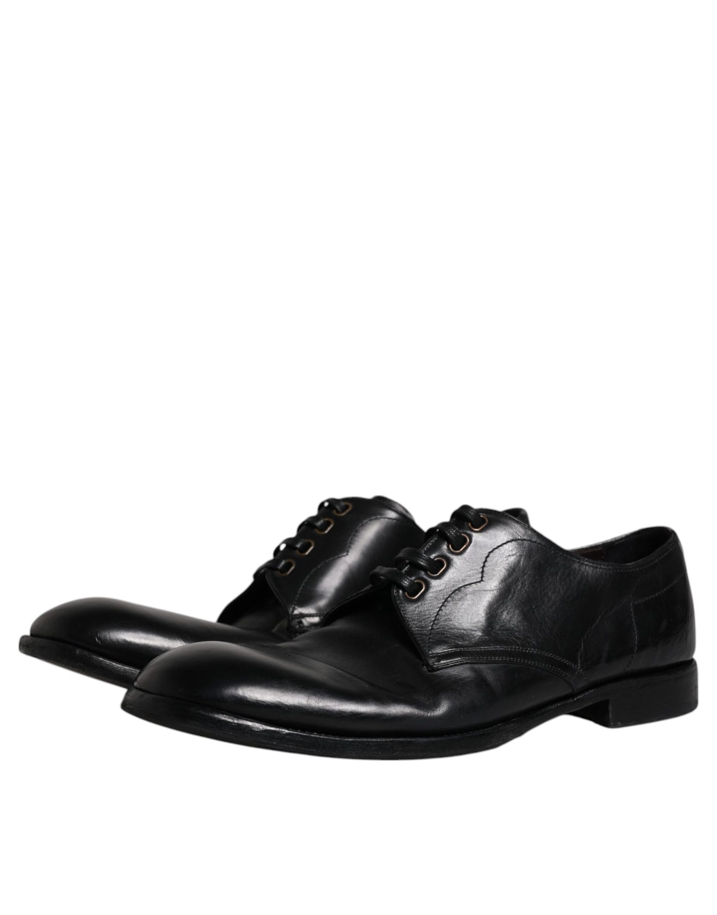 Dolce & Gabbana – Formelle Derby-Schuhe aus schwarzem Leder für Herren