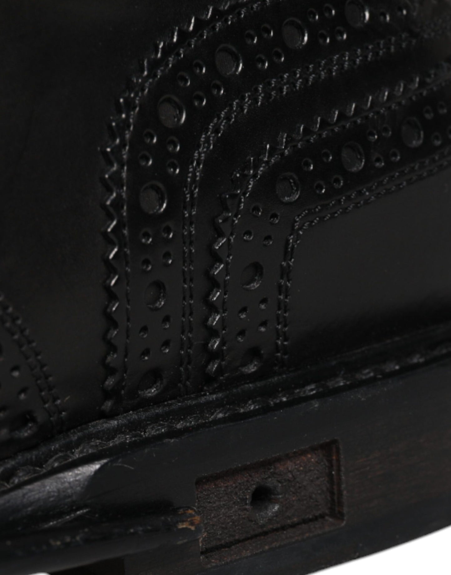 Dolce & Gabbana – Formelle Derby-Schuhe aus schwarzem Leder mit Flügelkappe