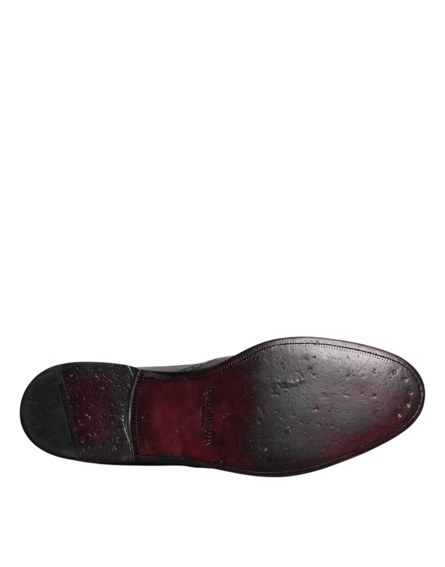 Dolce & Gabbana – Formelle Derby-Schuhe aus schwarzem Leder mit Flügelkappe