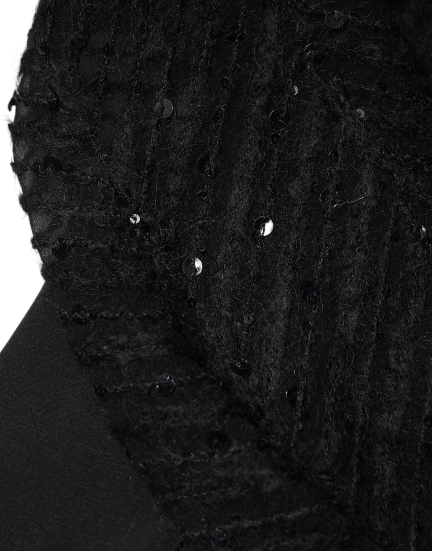 Blusa a maniche lunghe in misto seta nera Brunello Cucinelli