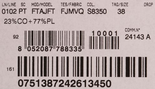 Pantaloni Capri in broccato floreale rosa