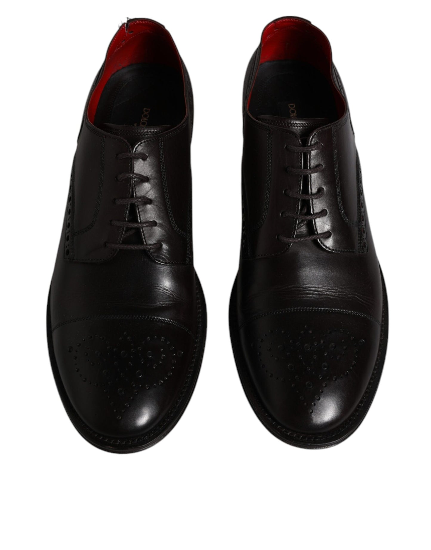 Dolce & Gabbana – Derby-Schuhe für Herren aus schwarzem Kalbsleder