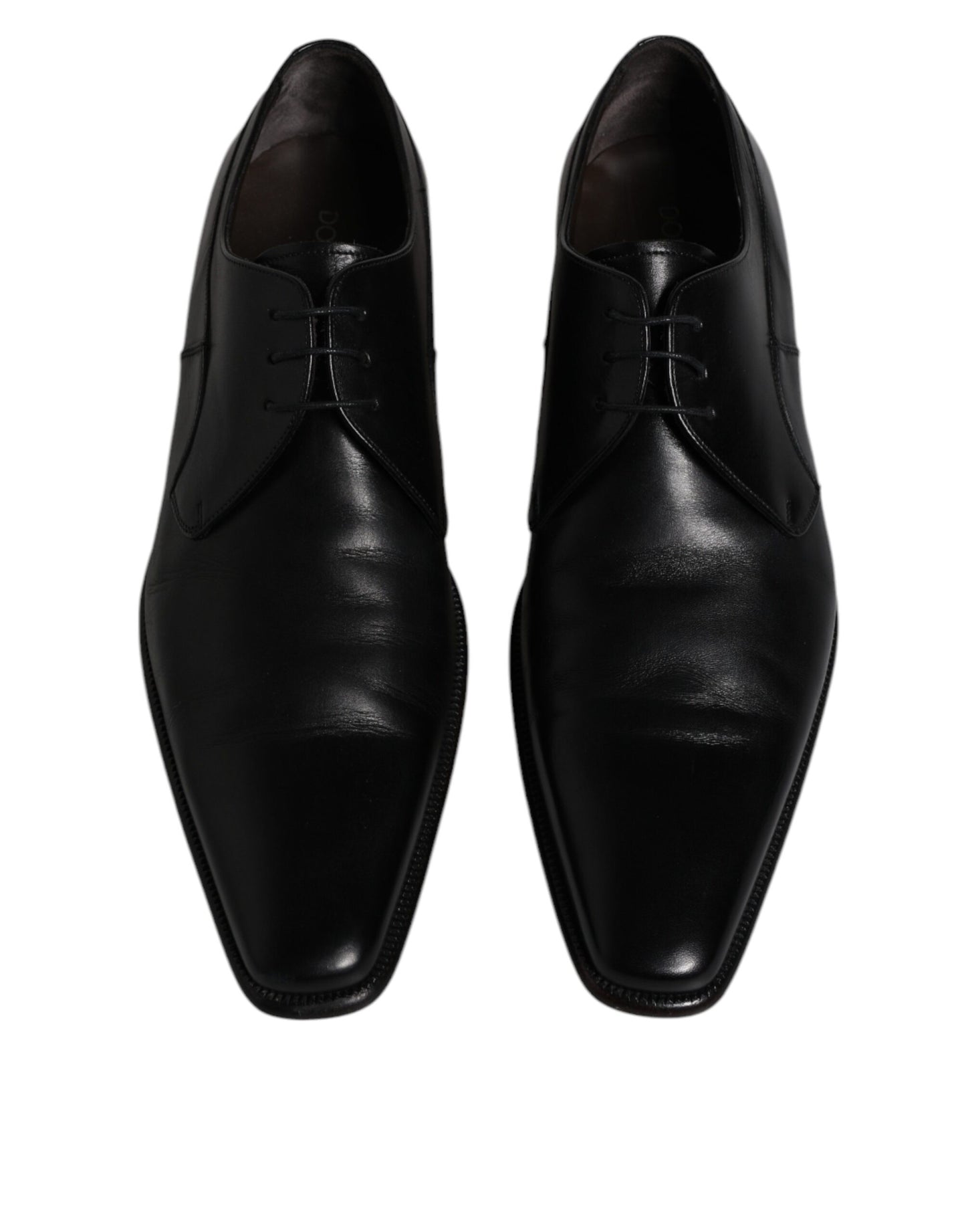 Dolce & Gabbana – Derby-Schuhe aus schwarzem Leder für Herren
