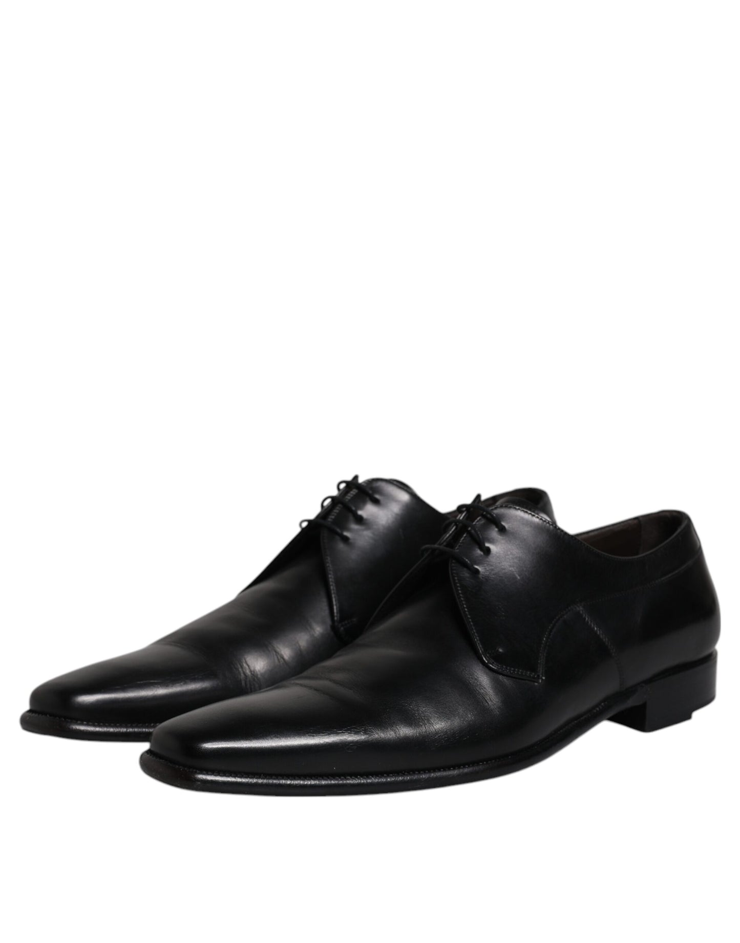 Dolce & Gabbana – Derby-Schuhe aus schwarzem Leder für Herren