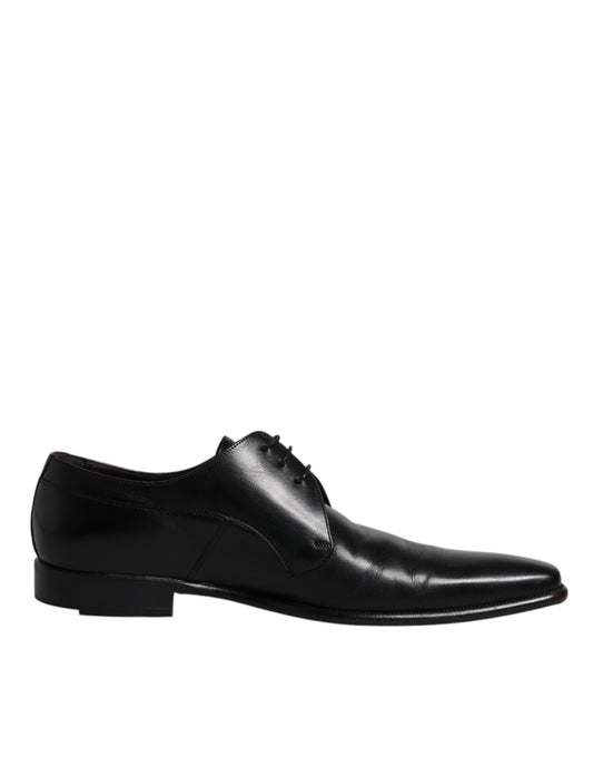 Dolce & Gabbana – Derby-Schuhe aus schwarzem Leder für Herren