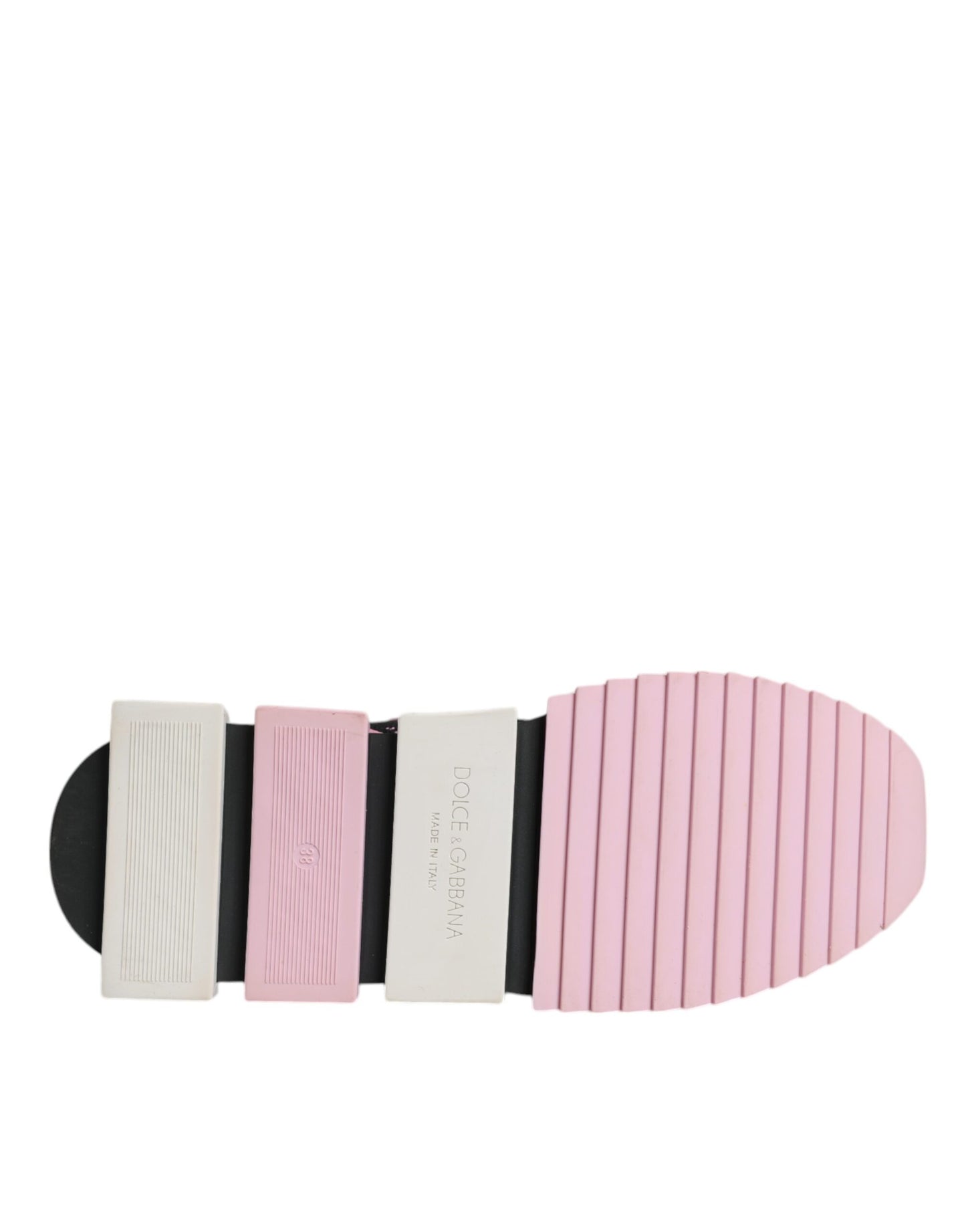 Dolce & Gabbana SORRENTO Sport Stretch Sneakers in Schwarz/Rosa