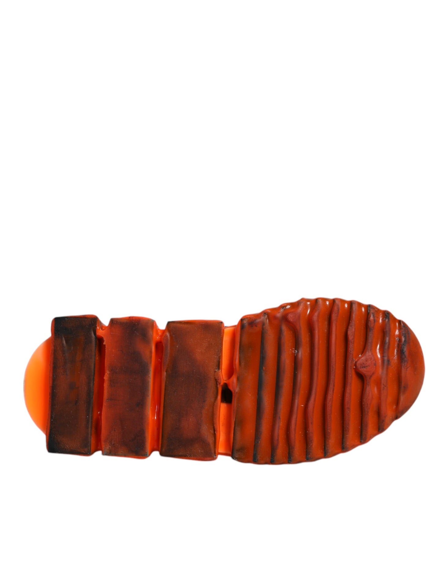 Dolce & Gabbana Sorrento Slipper-Sneakers in Weiß und Orange