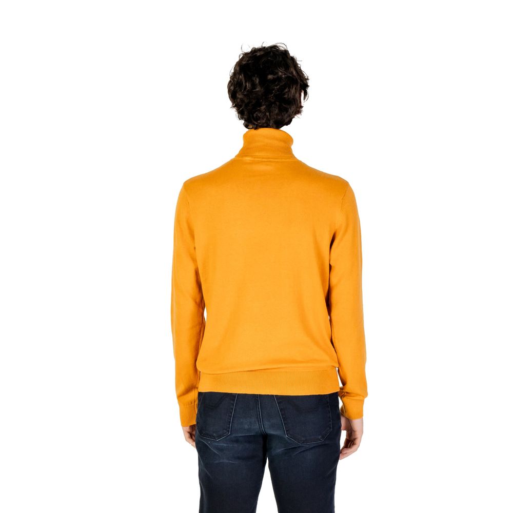 US POLO ASSN. Orangefarbener Baumwollpullover