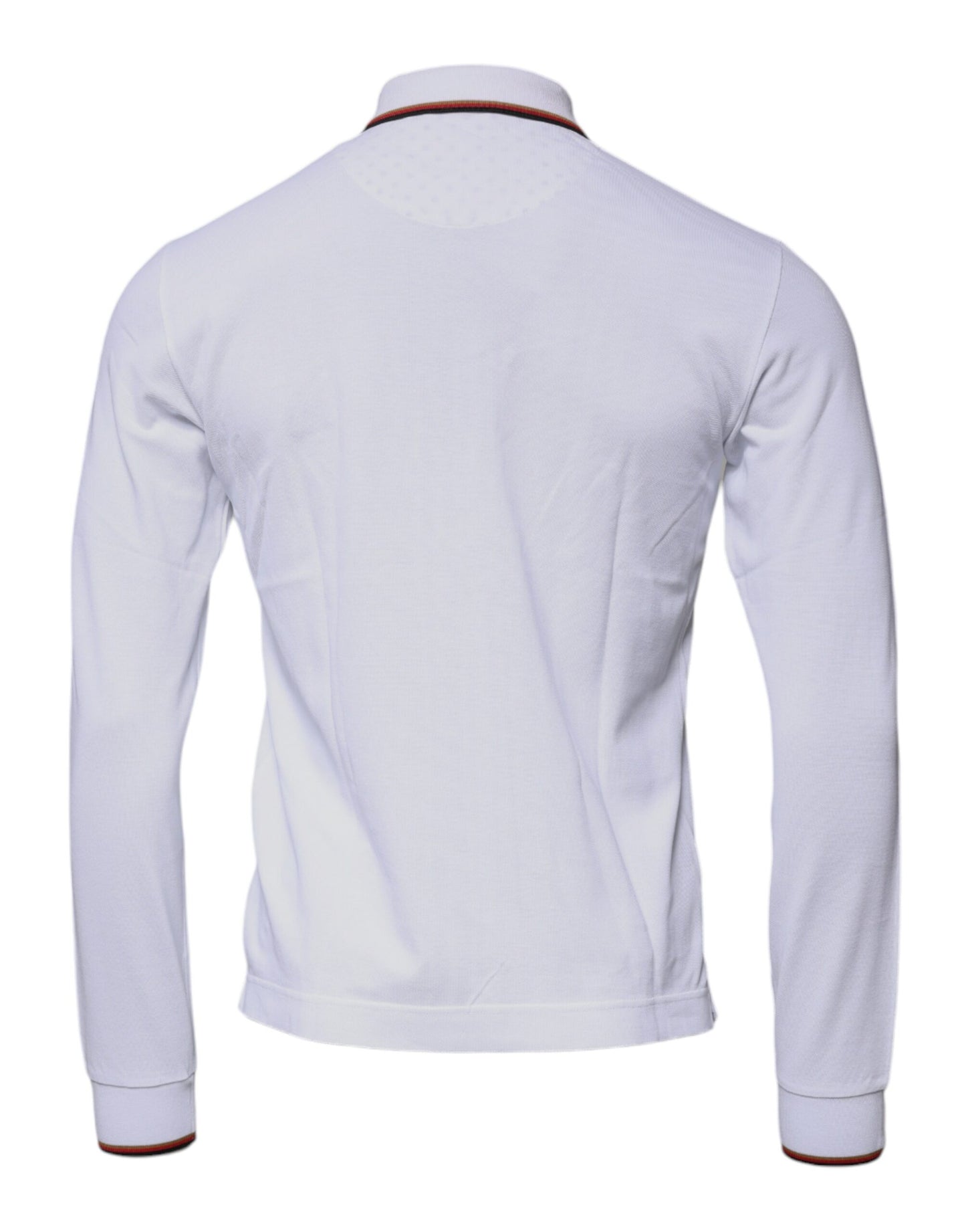 Dolce & Gabbana Weißes Crown-Sweatshirt für Herren mit durchgehendem Reißverschluss