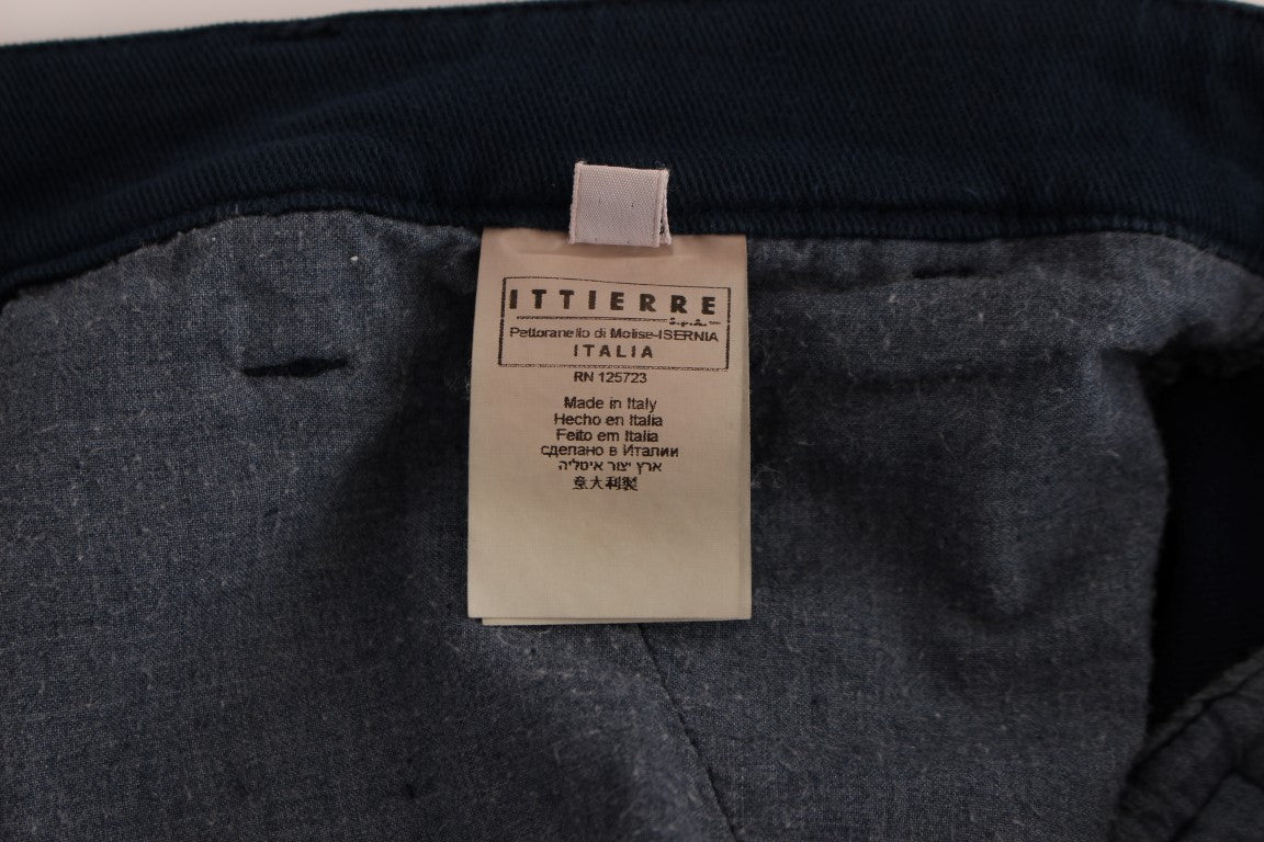Pantaloni chino dal taglio dritto elasticizzati blu