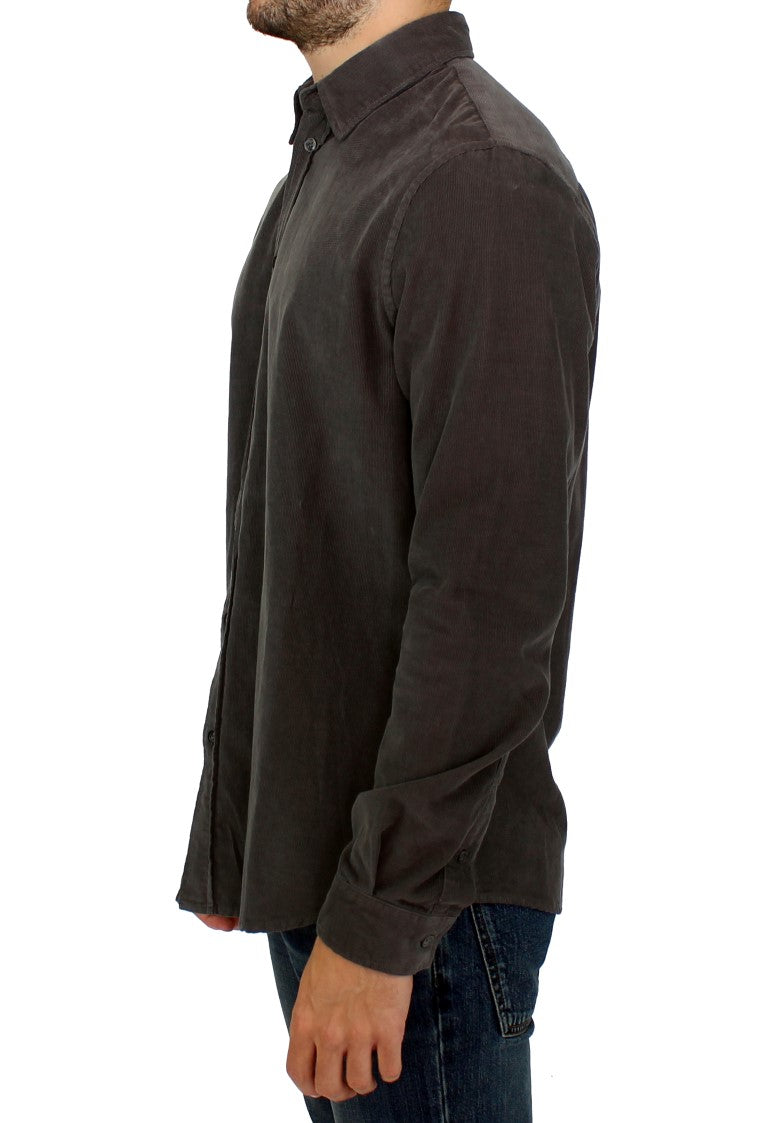 GF Ferre Chic Grünes Baumwoll Freizeit Herrenhemd