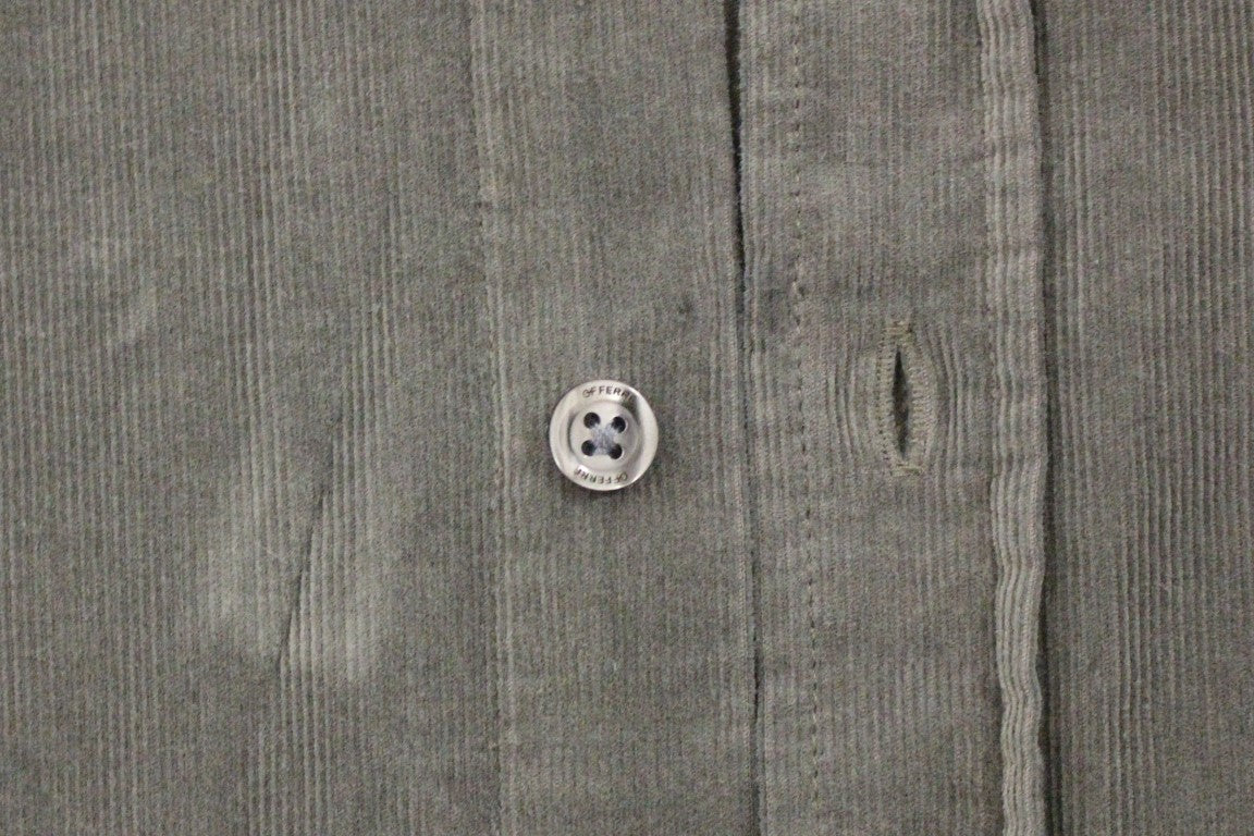 GF Ferre Chic Grünes Baumwoll Freizeit Herrenhemd