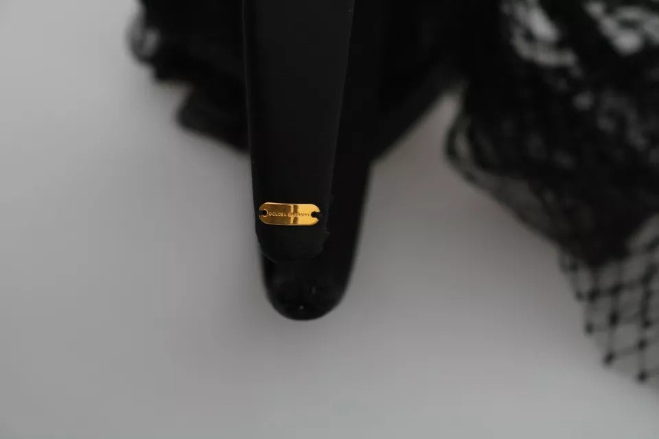 Dolce & Gabbana Rot Schwarz Roboter Klar Kristall Stirnband Tiara Diadem