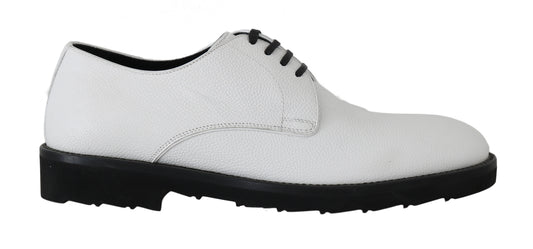 Dolce & Gabbana Elegante Weiße Formelle Lederschuhe