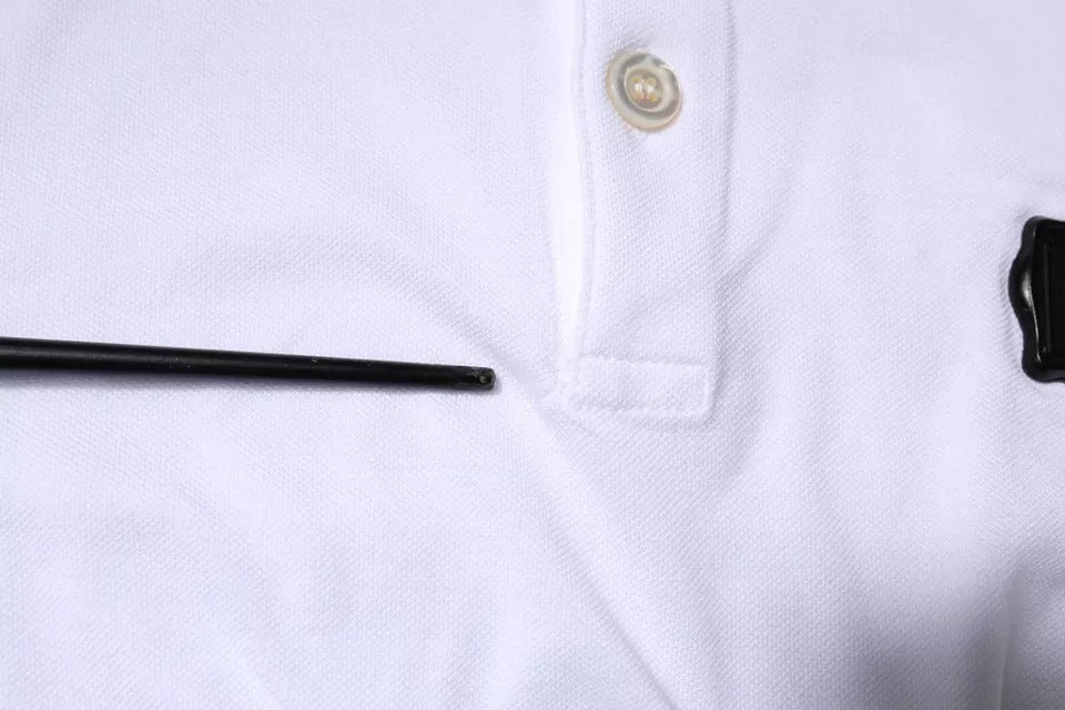 Dolce & Gabbana – Weißes Polo-T-Shirt mit Kragen und kurzen Ärmeln