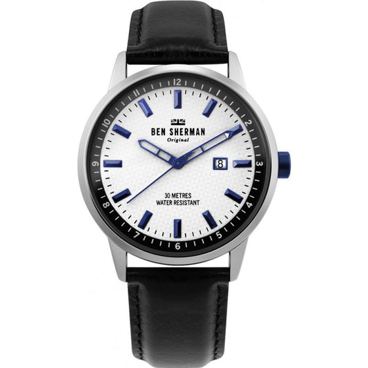 Montre en cuir noir Ben Sherman