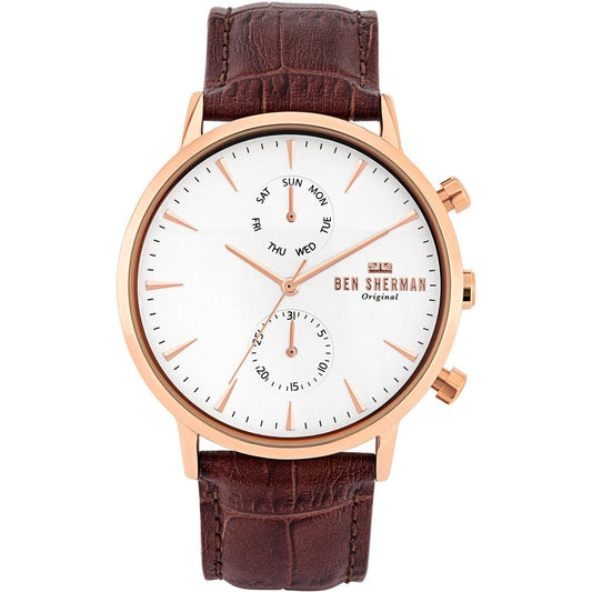Orologio in pelle marrone Ben Sherman