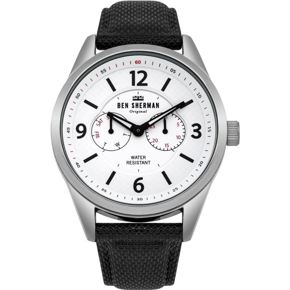 Orologio in pelle nera Ben Sherman