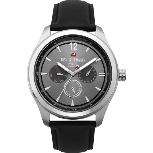 Orologio in pelle nera Ben Sherman
