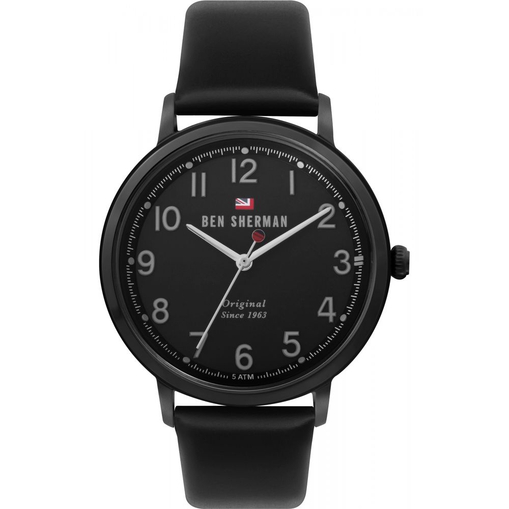 Orologio in pelle nera Ben Sherman