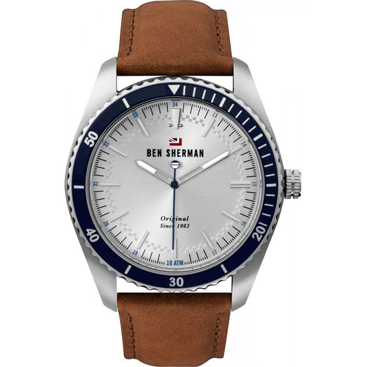 Orologio in pelle marrone Ben Sherman
