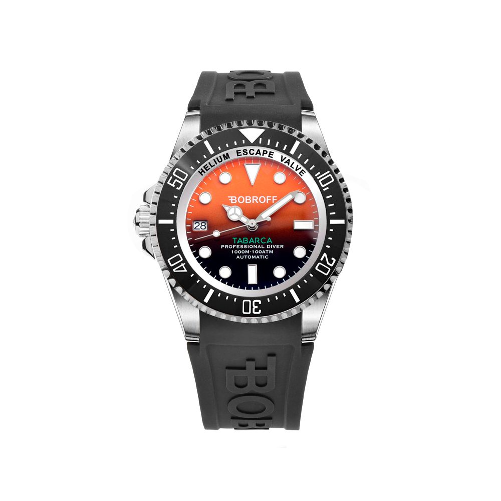 Bobroff – Schwarze Gummiuhr