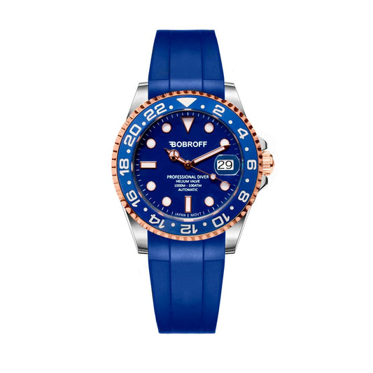Orologio in gomma nera Bobroff